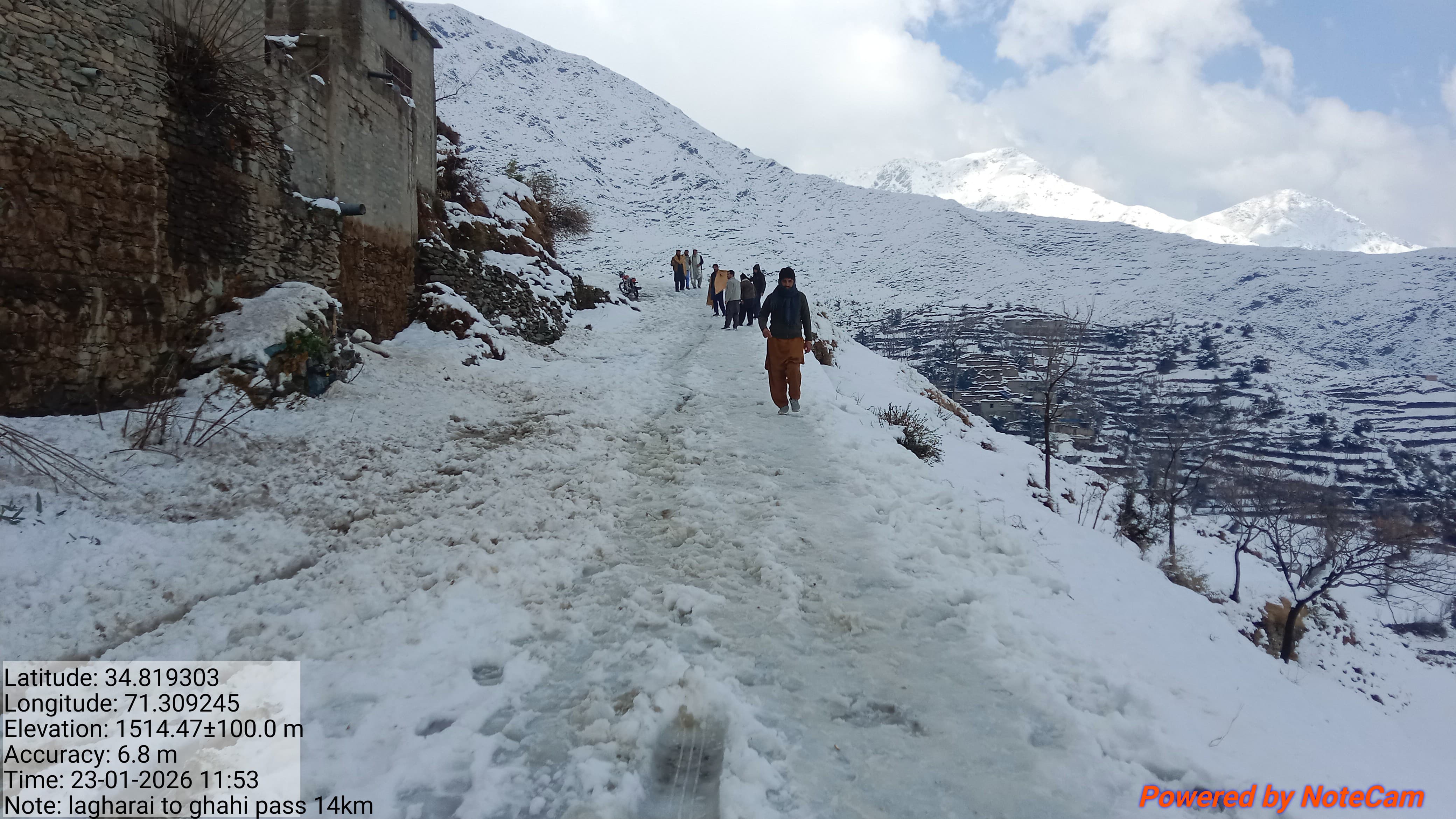 Lagharai to Ghakhi pass Road