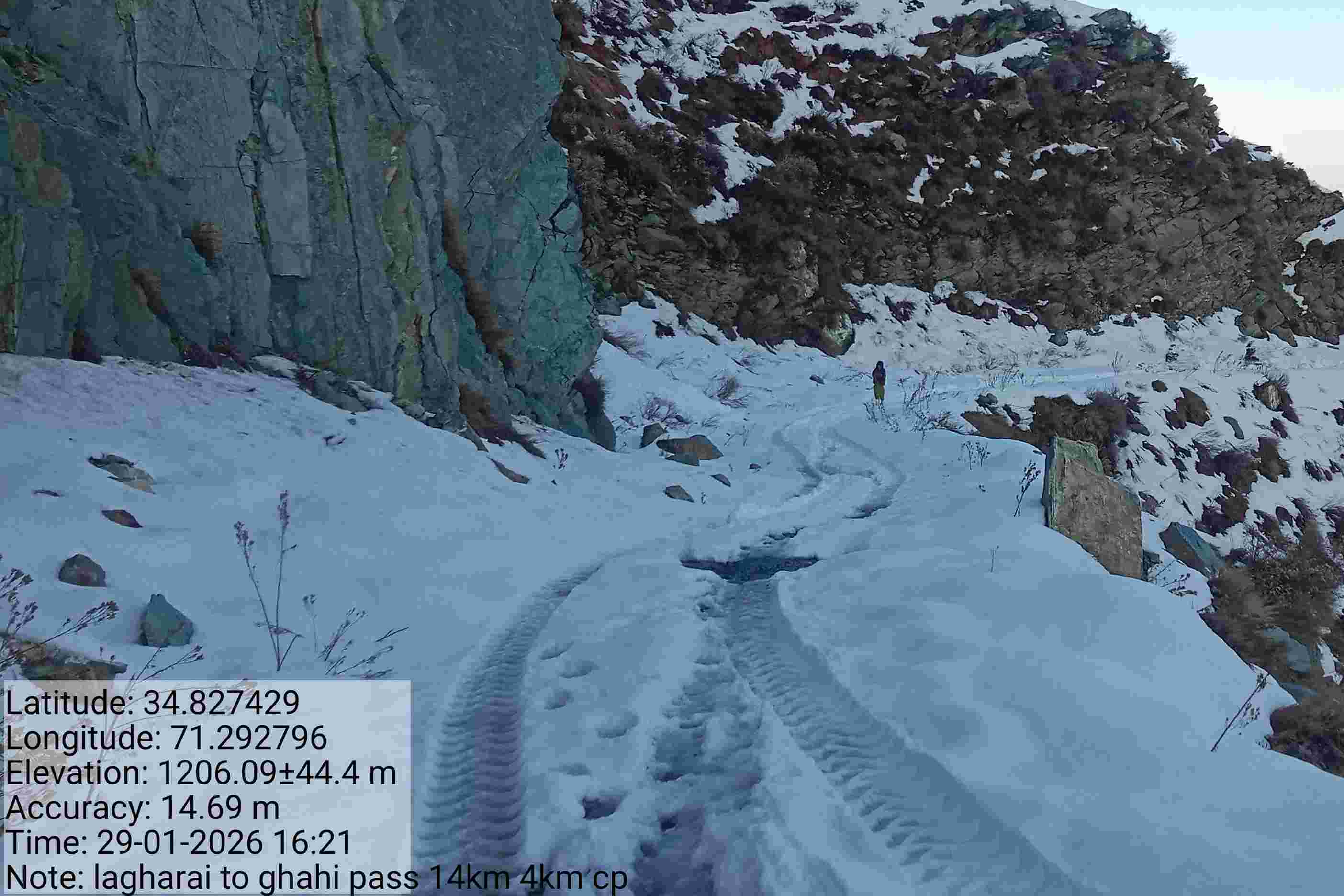 Lagharai to Ghakhi pass Road