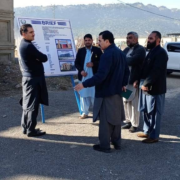 Chief Engineer South-1 Visit to various developmental works in District Hangu