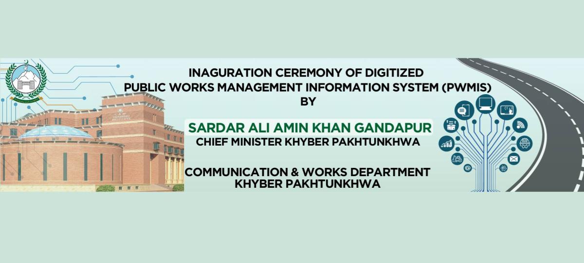 INAGURATION CEREMONY OF DIGITIZED PUBLIC WORKS MANAGEMENT INFORMATION SYSTEM (PWMIS)